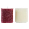 Candle DKD Home Decor Christmas (9 x 9 x 10 cm) (2 Units)
