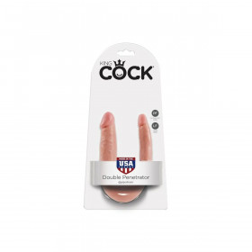 U-Shaped Double Trouble Small Flesh King Cock 12538