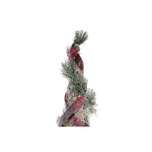 Lighting decoration DKD Home Decor Red Green Natural Snowfall 20 x 20 x 80 cm Cones Christmas LED (3 Pieces)