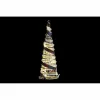 Lighting decoration DKD Home Decor White Black Red Natural Silver 20 x 20 x 80 cm Cones Christmas LED (3 Pieces)