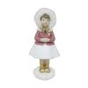 Kalėdų papuošalai DKD Home Decor Derva Mergaitės (4 x 4 x 9,5 cm) (2 vnt.)