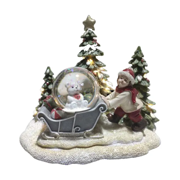 Новогоднее украшение DKD Home Decor Смола (16 x 12,5 x 14,5 cm) (2 штук)