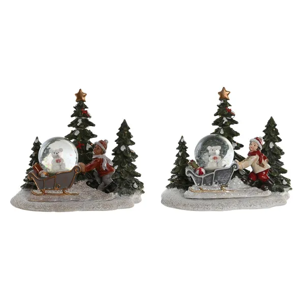 Новогоднее украшение DKD Home Decor Смола (16 x 12,5 x 14,5 cm) (2 штук)