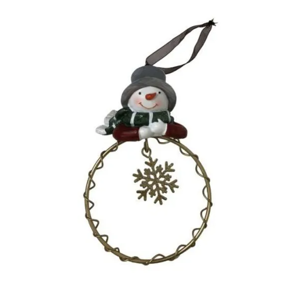 Новогоднее украшение DKD Home Decor Смола круги (9 x 3 x 13,5 cm) (6 штук)