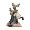 Ziemassvētku Nieciņš DKD Home Decor Sveķi Ziemeļbrieži (13 x 6 x 18 cm) (4 gb.)