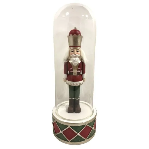 Ziemassvētku Nieciņš DKD Home Decor Stikls Sveķi Riekstu knaibles (10 x 10 x 26 cm) (2 gb.)