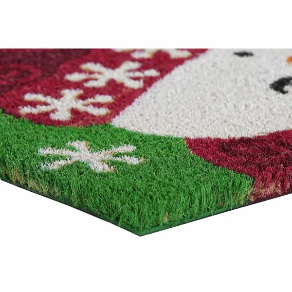 Дверной Коврик DKD Home Decor Рождество PVC Кокосовое волокно (60 x 40 x 1,5 cm) (2 штук)
