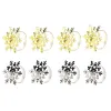 Servetėlės laikiklis DKD Home Decor Rinkinys Metalinis Snaigės (5 x 5 x 17 cm) (2 vnt.)