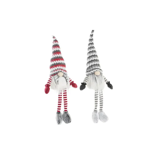Dekoratyvinė figūrėlė DKD Home Decor Kalėdos Nykštukas LED Šviesus Poliesteris (22 x 12 x 64 cm) (2 vnt.)