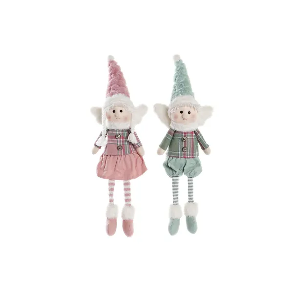 Dekoratyvinė figūrėlė DKD Home Decor Kalėdos Burtininkė Poliesteris Angelas (15 x 10 x 53 cm) (2 vnt.)