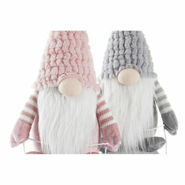 Dekoratyvinė figūrėlė DKD Home Decor Kalėdos Nykštukas Poliesteris (15 x 25 x 35 cm) (2 vnt.)