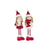 Decorative Figure DKD Home Decor Christmas Doll Polyester Girls (11 x 7 x 43 cm) (2 Units)