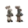 Koristehahmo DKD Home Decor Joulu Poro Luonnollinen polystyreeni (15 x 16 x 35 cm) (2 osaa)
