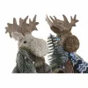 Dekoratyvinė figūrėlė DKD Home Decor Kalėdos Šiaurės elnias Natūralus polistirenas (15 x 16 x 35 cm) (2 vnt.)