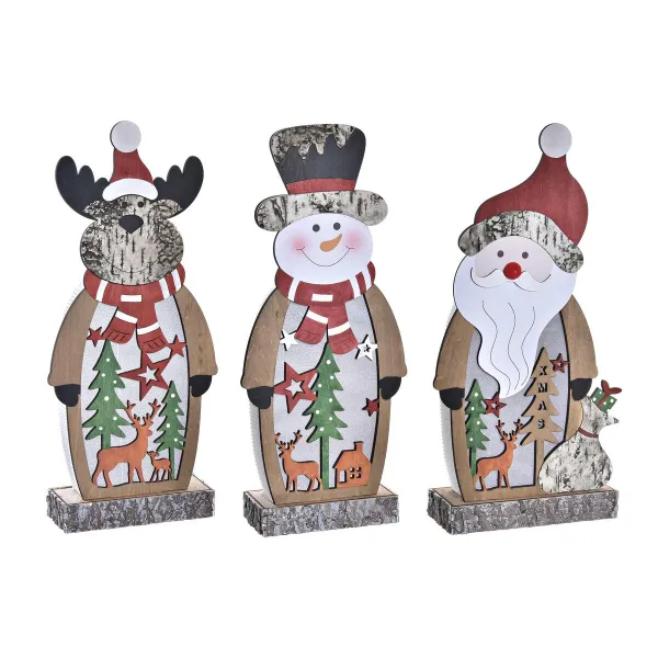 Светящееся украшение DKD Home Decor Рождество (18 x 7 x 40,5 cm) (3 штук)