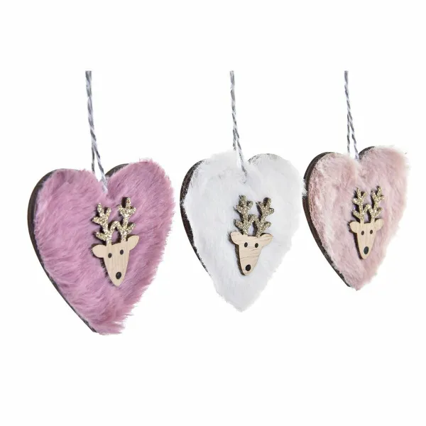 Набор новогодних елок DKD Home Decor полиэстер (22 x 8 x 1 cm) (3 штук)