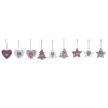 Kalėdinių papuošimų rinkinys DKD Home Decor Poliesteris (22 x 8 x 1 cm) (3 vnt.)