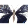 Ziemassvētku Nieciņš DKD Home Decor Poliesters Tauriņš (2 gb.) (23 x 3 x 19 cm)