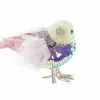 Ziemassvētku Nieciņš DKD Home Decor Poliesters Птица (18 x 8 x 13 cm) (3) (3 gb.)