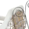 Новогоднее украшение DKD Home Decor LED Свет Санки Белый 90 x 46 x 62 cm