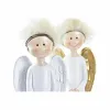Joulukuusenpallo DKD Home Decor Hartsi Enkeli (7,5 x 5 x 21,5 cm) (2 osaa)