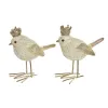 Ziemassvētku Nieciņš DKD Home Decor Sveķi Птица (11 x 5 x 9,5 cm) (2 gb.)