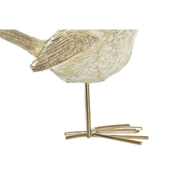 Kalėdų papuošalai DKD Home Decor Derva Paukštis (11 x 5 x 9,5 cm) (2 vnt.)