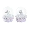 Luminukke DKD Home Decor Valkoinen Pinkki 7 x 7 x 9 cm (2 osaa)