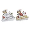 Joulukuusenpallo DKD Home Decor Hartsi (13 x 6 x 10,5 cm) (2 osaa)