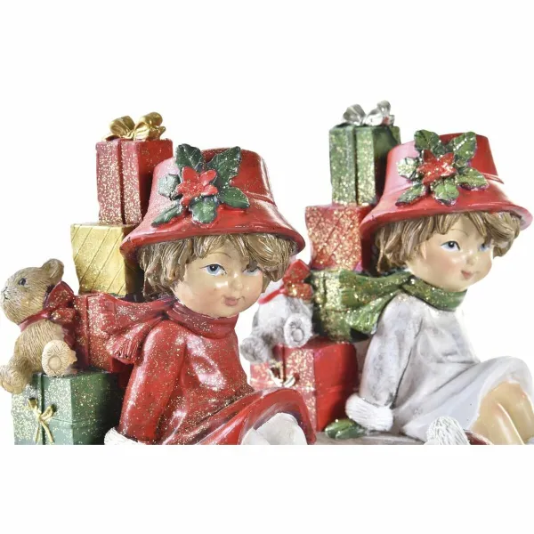 Новогоднее украшение DKD Home Decor Смола (14,5 x 7 x 12,5 cm) (2 штук)