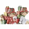 Joulukuusenpallo DKD Home Decor Hartsi (14,5 x 7 x 12,5 cm) (2 osaa)