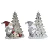 Ziemassvētku Nieciņš DKD Home Decor Koks Sveķi (15 x 10 x 18 cm) (2 gb.)