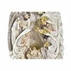 Seimikuvaelma DKD Home Decor Kullattu Kerma Hartsi Monivärinen (18 x 9 x 25,5 cm) (2 osaa)