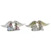 Joulukuusenpallo DKD Home Decor Hartsi (27,5 x 7 x 10,5 cm) (2 osaa)