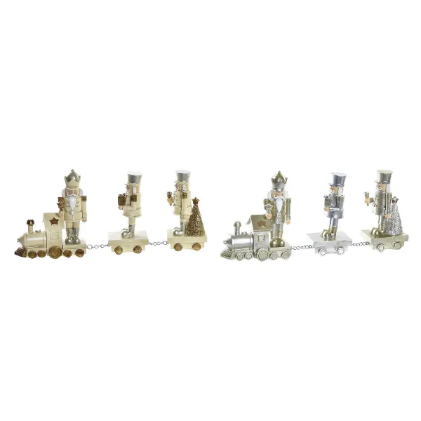 Joulukuusenpallo DKD Home Decor Hartsi Juna (28 x 5 x 12 cm) (2 osaa)