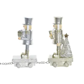 Новогоднее украшение DKD Home Decor Смола Поезд (28 x 5 x 12 cm) (2 штук)