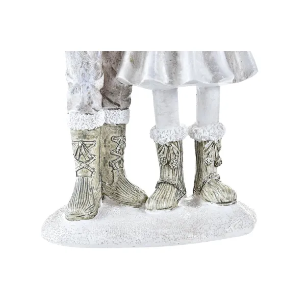 Ziemassvētku Nieciņš DKD Home Decor Sveķi Pāris (10,5 x 7 x 20,5 cm) (2 gb.)