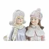 Joulukuusenpallo DKD Home Decor Hartsi Pari (10,5 x 7 x 20,5 cm) (2 osaa)