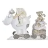Новогоднее украшение DKD Home Decor Смола дети (13 x 6 x 13,5 cm) (2 штук)