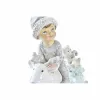 Ziemassvētku Nieciņš DKD Home Decor Sveķi Zēni (13 x 6 x 13,5 cm) (2 gb.)