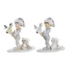 Joulukuusenpallo DKD Home Decor Hartsi Lapsi (11 x 5,5 x 12 cm) (2 osaa)