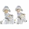Kalėdų papuošalai DKD Home Decor Derva (17 x 7,5 x 13,5 cm) (2 vnt.)