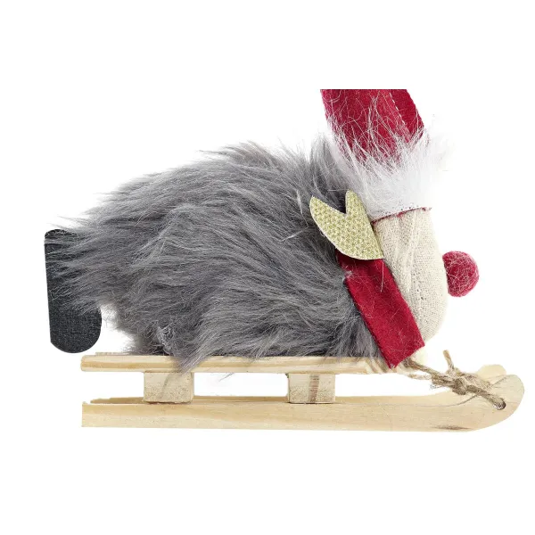 Kalėdų papuošalai DKD Home Decor Poliesteris Šiaurės elnias (15 x 5,5 x 16,5 cm) (2 vnt.)