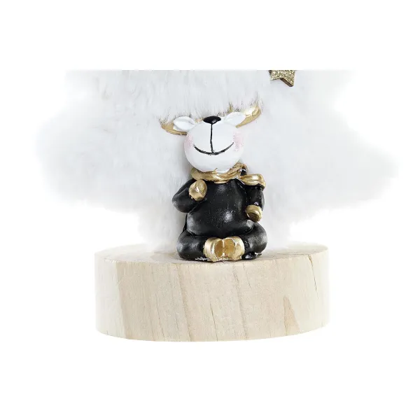 Ziemassvētku Nieciņš DKD Home Decor Koks Poliesters MDF Sveķi (12 x 8 x 15,5 cm) (2 gb.)