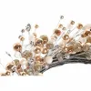 Ziemassvētku vainags DKD Home Decor Metāls Poliesters (40 x 10 x 40 cm) (2 gb.)