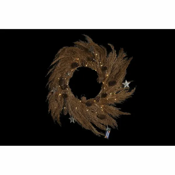 Рождественский венок DKD Home Decor Цветок (2 штук) (60 x 5 x 60 cm)