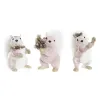 Ziemassvētku Nieciņš DKD Home Decor Poliesters Ķirzaka (13 x 16 x 21 cm) (3) (3 gb.)