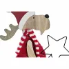 Joulukuusenpallo DKD Home Decor Puu Polyesteri Poro (5 x 22 x 41 cm) (4 osaa)