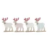Kalėdų papuošalai DKD Home Decor Poliesteris MDF Šiaurės elnias (23 x 5 x 16 cm) (4 vnt.)