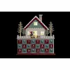 Рождественский календарь DKD Home Decor Деревянный дом (32 x 8 x 33 cm) (2 штук)